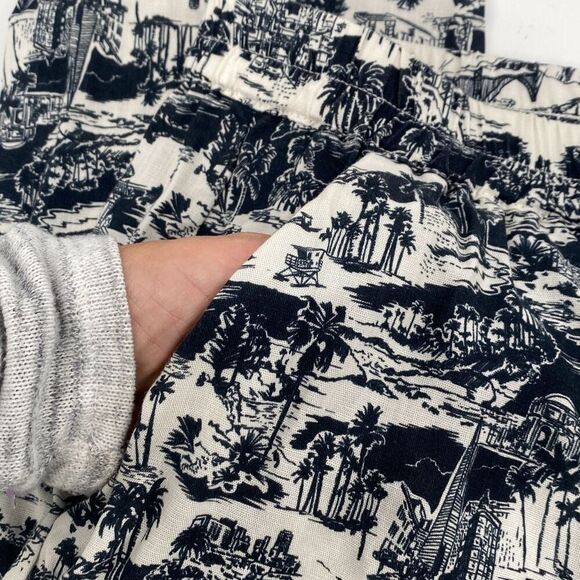 Marine Layer San Francisco toile print Allison Pants XS - Picture 3 of 10